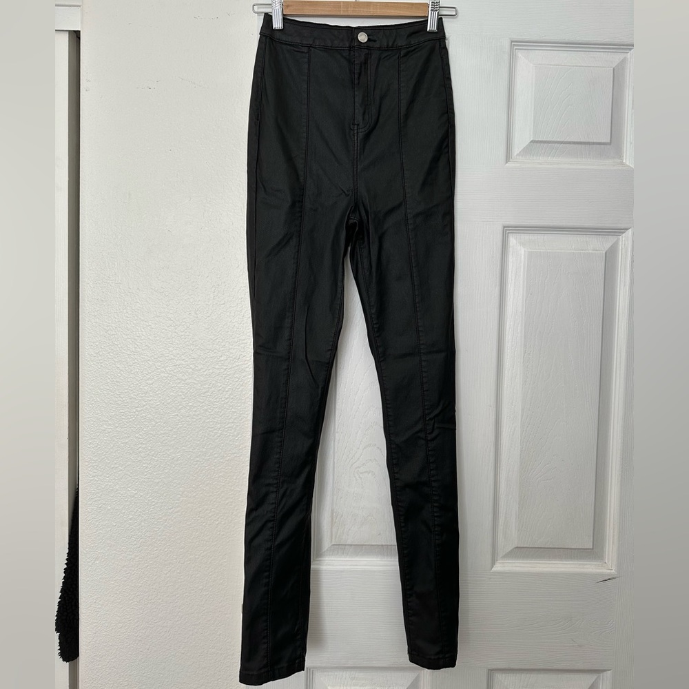 Missguided Faux Leather Pant - Tall
